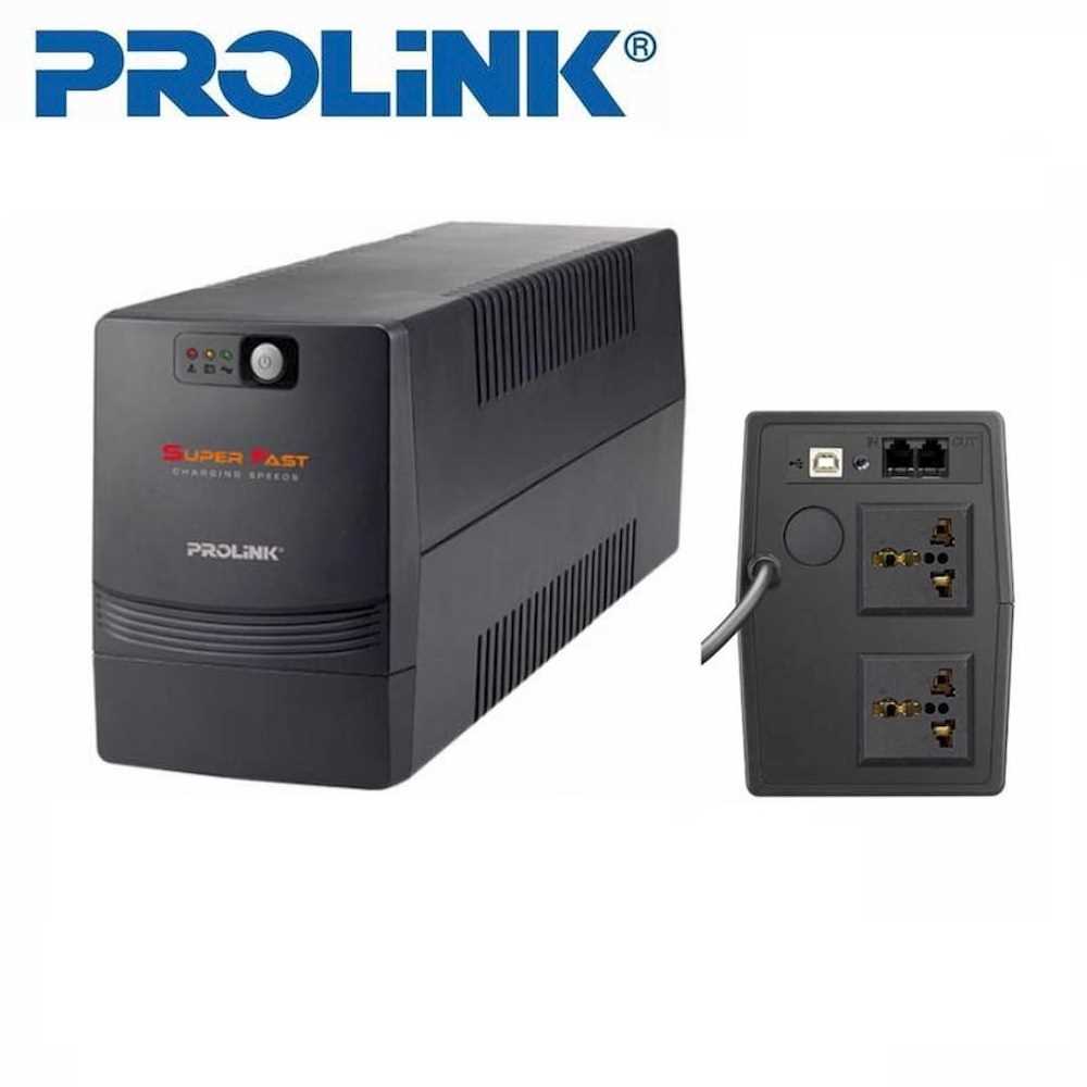 Prolink PRO851SFCU 850VA SuperFast Charging Uninterruptible Power