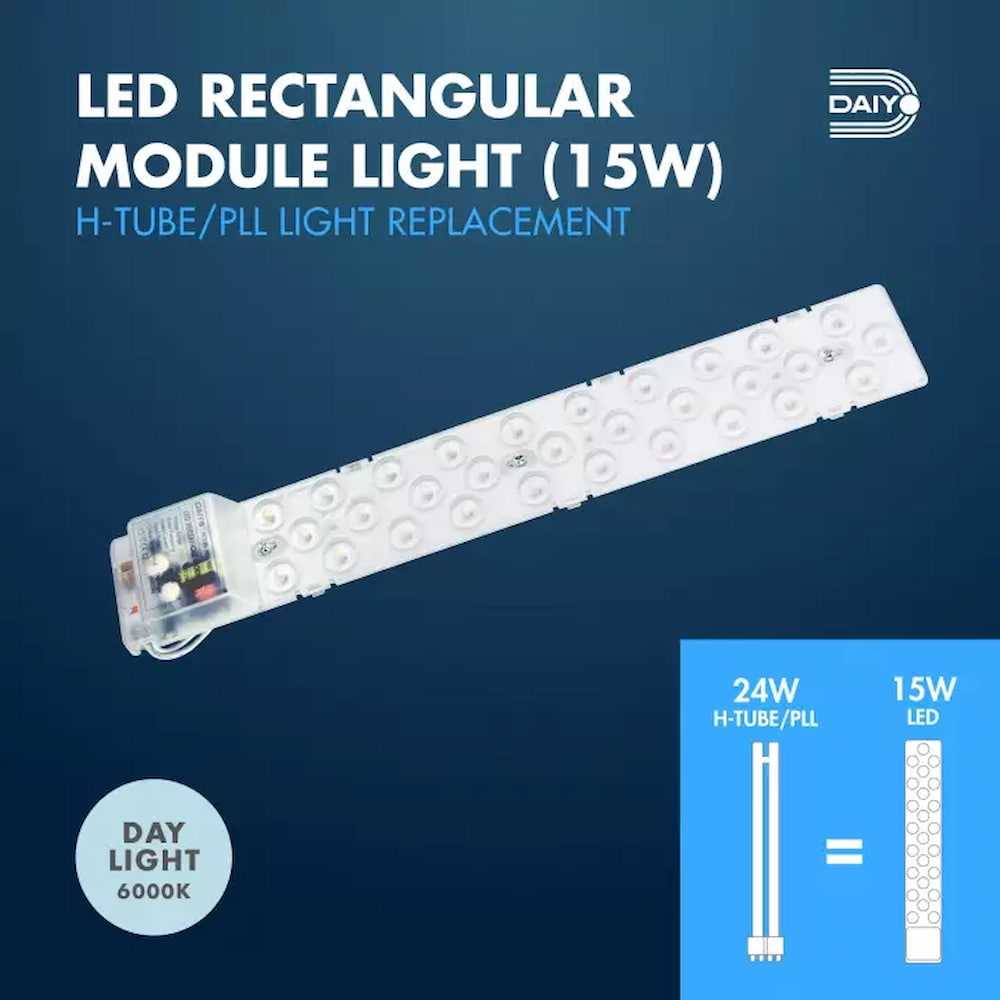 Daiyo LRM 103DL 15W LED Rectangle Module Day Light Online at Best