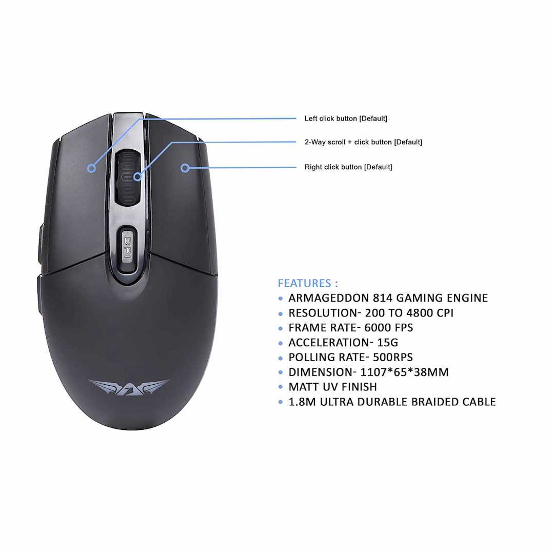 Armaggeddon RAVEN III RGB Wired Gaming Mouse - Online at Best Price in ...