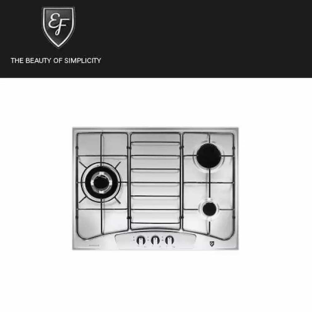 Ellane EB248SV 3 Burner Stainless Steel Gas Hob with Safety Device