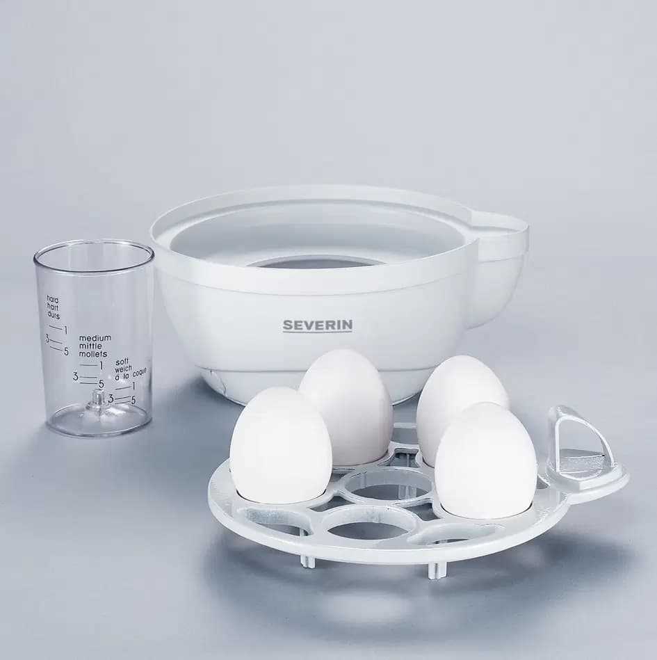 Severin EK 3051 Egg Boiler Cooker for 1 to 6 Eggs and Hardness Settings
