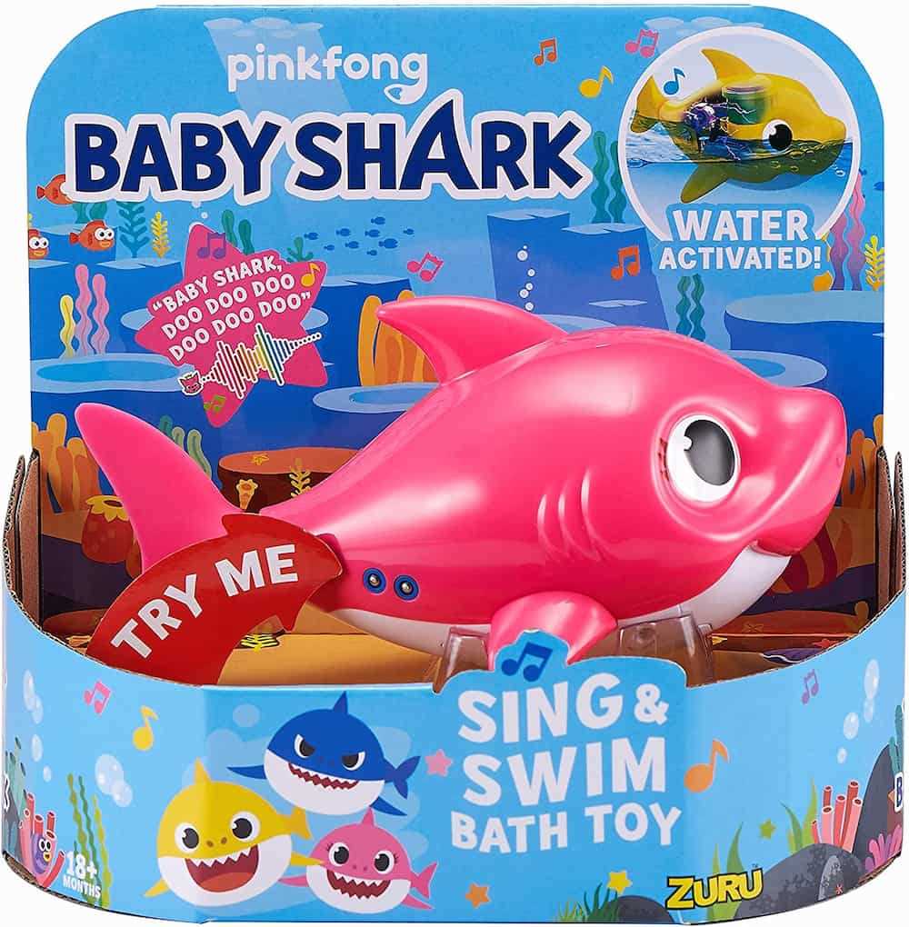 Robo Alive Junior Baby Shark Battery-Powered Sing and Swim Bath Toy by ...