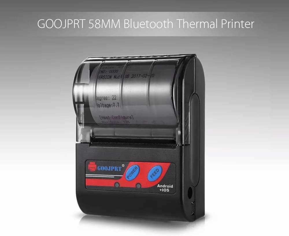 Goojprt Mtp Ii 58mm Bluetooth Thermal Printer Portable Wireless Receipt Machine For Windows 3432