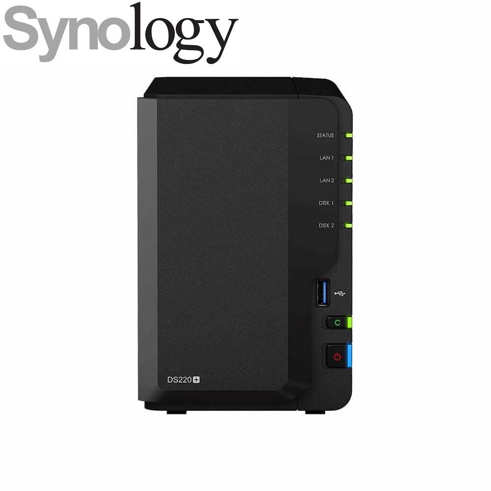 Synology DiskStation DS220+ Network Attached Storage Drive (Black