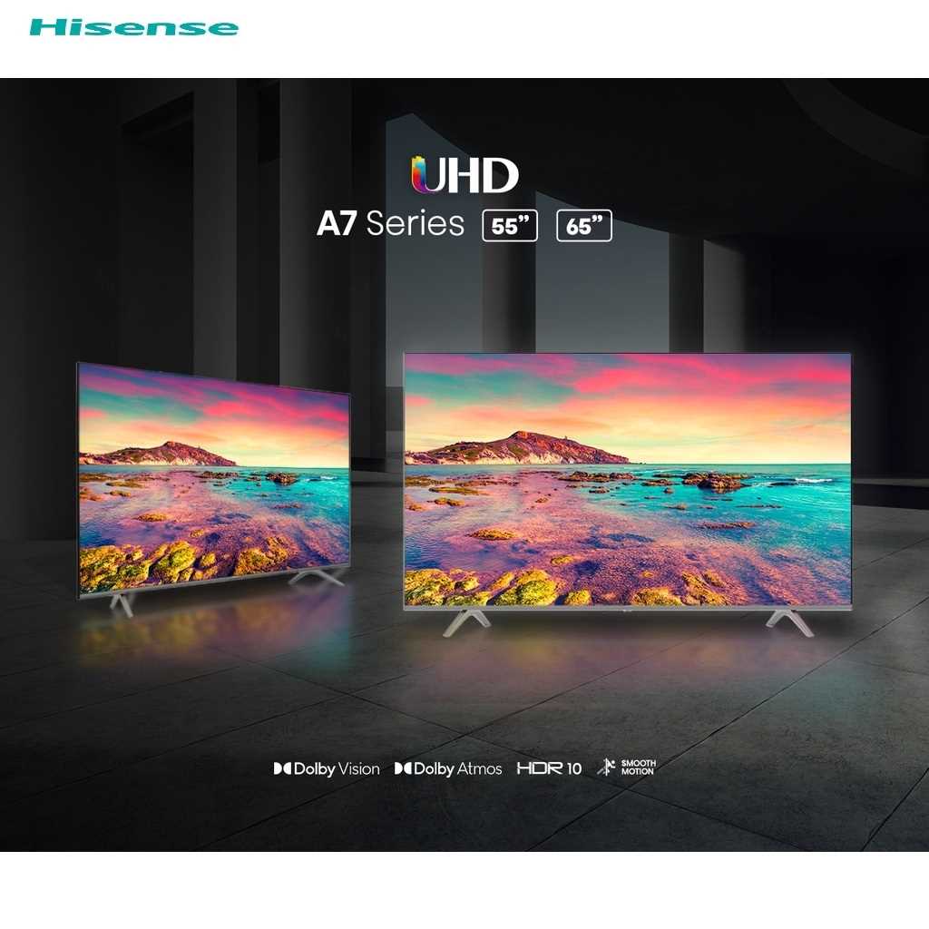 Hisense A7 PRO 55-65/HDR 10/Dolby Vision Audio/AI 4K UHD/Android Smart ...