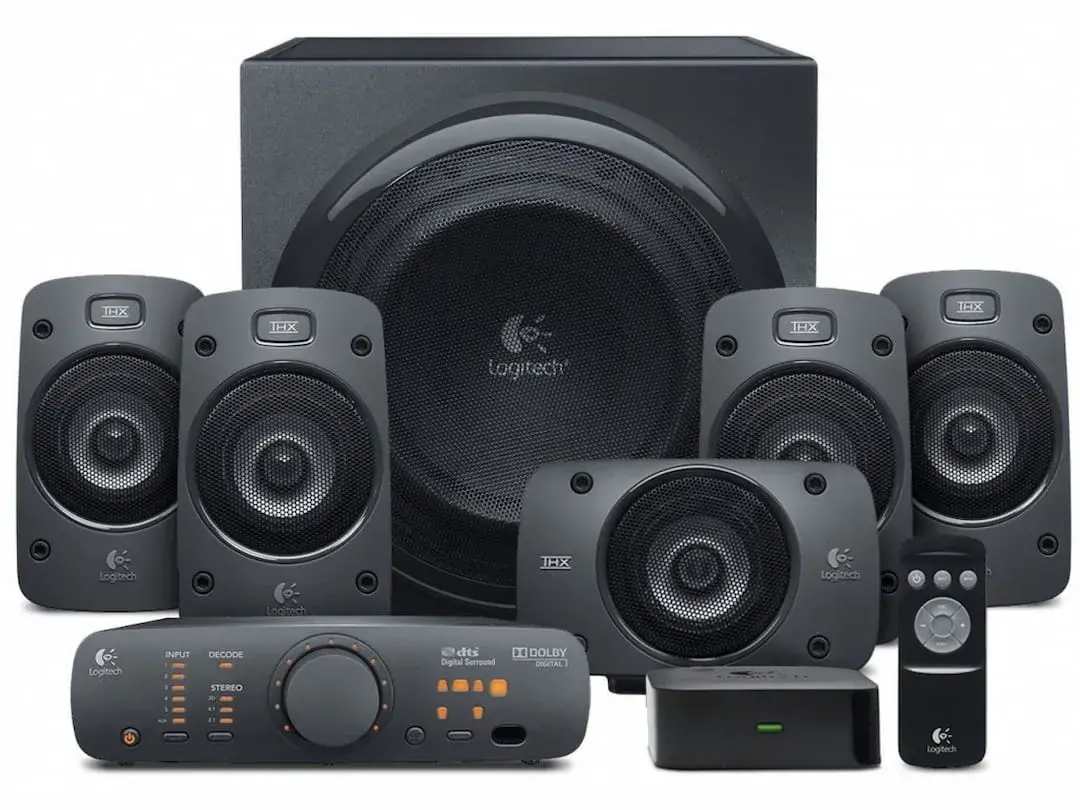 Logitech Z906 5.1 Surround Sound Speakers System, THX Certified 1000 Watts peak / 500 Watts RMS